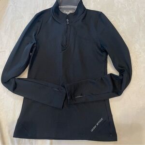 Under Armour Coldgear Black Quarter-Zip Top